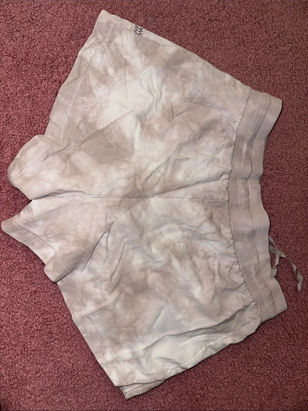 all in motion Tie-Dye Light Taupe Women's Shorts - Picture 2 of 2